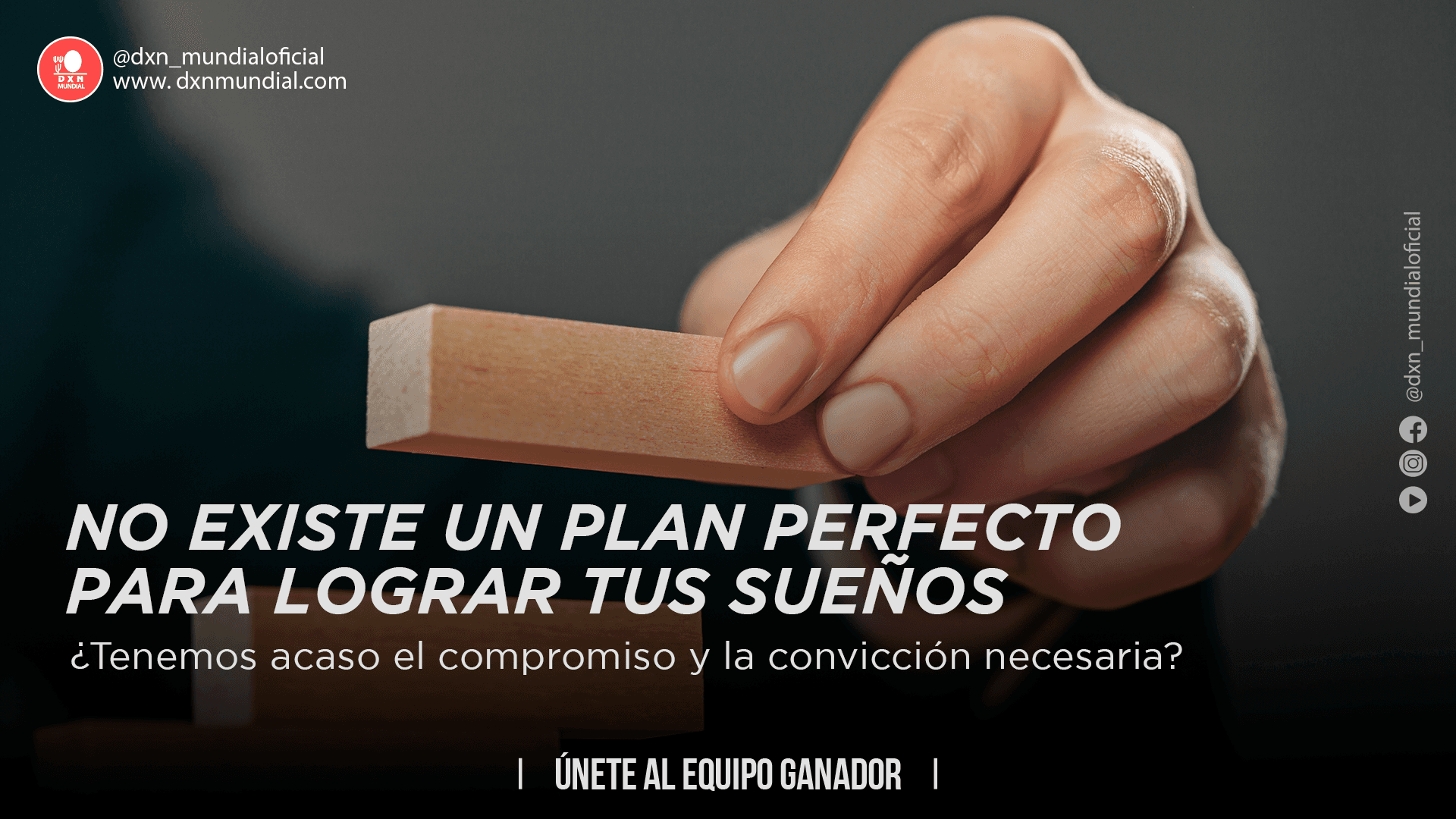 NO EXISTE UN PLAN PERFECTO PARA LOGRAR TUS SUEÑOS