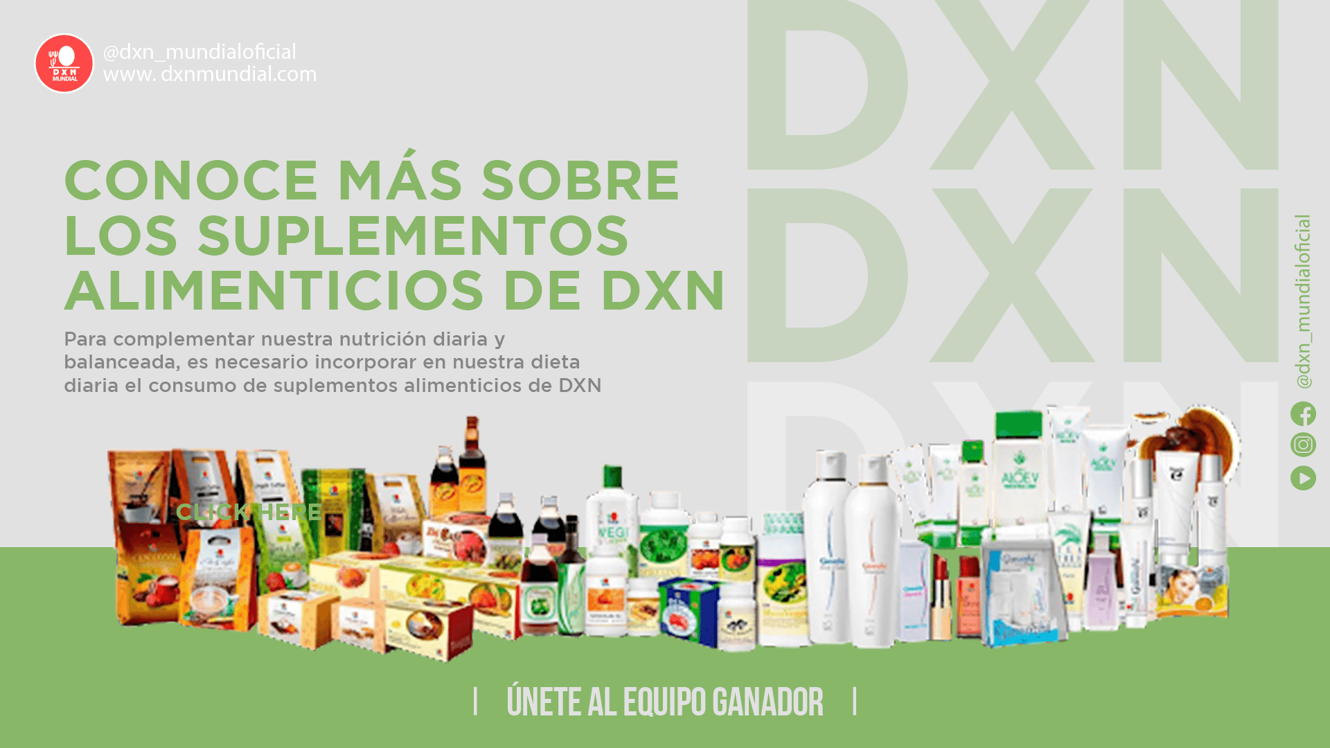 CONOCE MÁS SOBRE LOS SUPLEMENTOS ALIMENTICIOS DE DXN